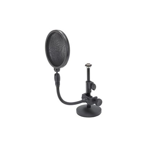  Adorama Samson MD2 Desktop Metal Microphone Stand and PS05 Microphone Pop Filter Bundle SAMDPS05