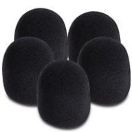 Adorama On-Stage ASWS58 Foam Windscreen for Handheld Microphones, 5 Pack, Black ASWS58B5