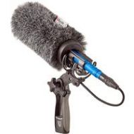 Adorama Rycote Softie Windshield with 18cm Large Hole with Mount and Pistol Grip Handle 033353