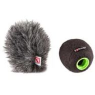 Adorama Rycote 21/22mm Baseball Windscreen and Windjammer Combo 039711