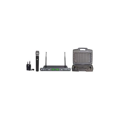  Adorama Audio 2000s AWM6546DU Dual-Diversity UHF Handheld & Lavalier Microphone System AWM6546DUL