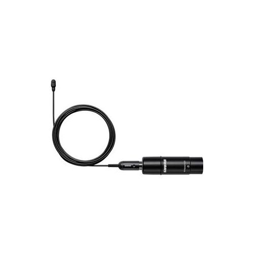  Adorama Shure TwinPlex TL47 Omnidirectional Lavalier Mic, XLR, Black, W/Accessories TL47B/O-XLR-A