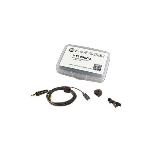  Adorama Voice Technologies VT500ECO Lavalier Mic Kit, 3.5mm, Sony UWP/WRT-805 Tx, Black VT0655