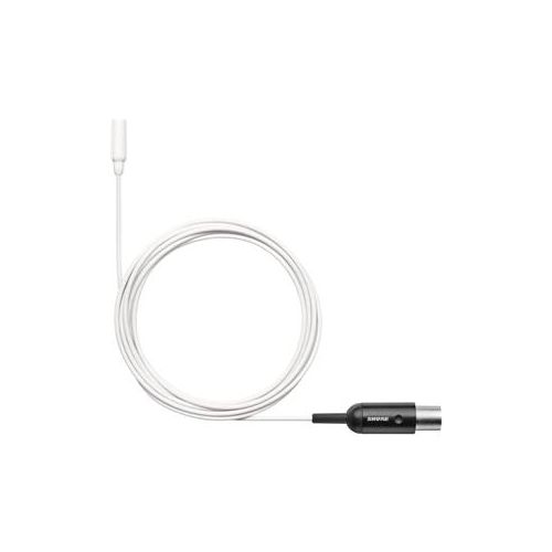  Adorama Shure TwinPlex TL48 Omnidirectional Lavalier Mic, MTQG, White, W/Accessories TL48W/O-MTQG-A