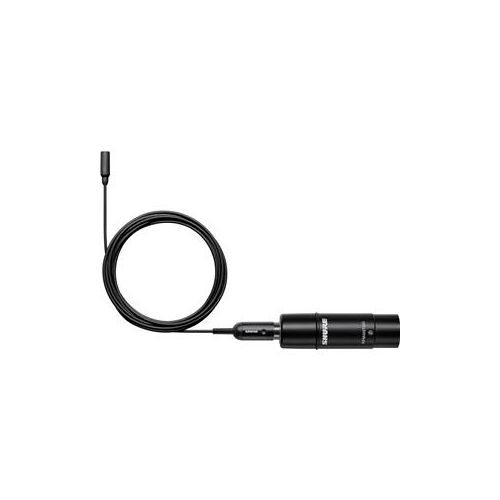  Adorama Shure TwinPlex TL48 Omnidirectional Lavalier Mic, XLR, Black, W/Accessories TL48B/O-XLR-A