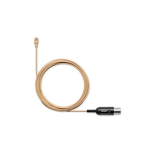  Adorama Shure TwinPlex TL46 Omnidirectional Lavalier Mic, High Sensitivity, MTQG, Tan TL46T/O-MTQG