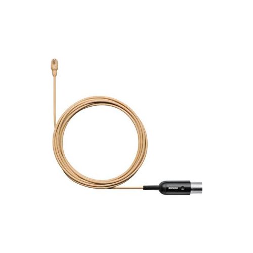  Adorama Shure TwinPlex TL47 Omnidirectional Lavalier Mic, Low Sensitivity, MTQG, Tan TL47T/O-MTQG