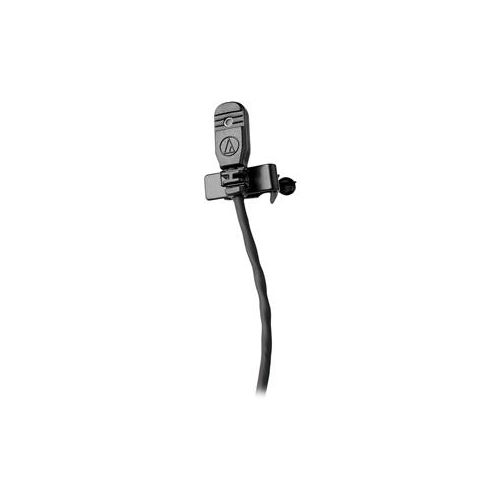  Adorama Audio-Technica MT830cH Omnidirectional Lavalier Condenser Mic, 4-Pin cH, Black MT830CH