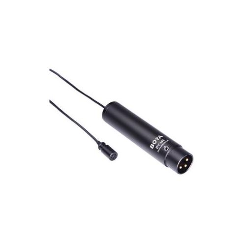  Adorama BOYA BY-M4C Professional Omni-Directional Lavalier XLR Microphone BY-M4OD