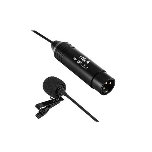  Adorama HA-OML-XLR Professional Omni-Directional Lavalier XLR Microphone HA-OML-XLR