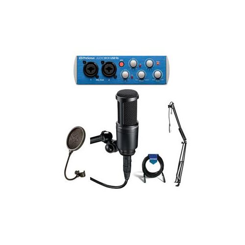  Adorama Audio-Technica AT2020 Side-Address Cardioid Condenser Mic With Accessory Bundle AT2020 D