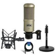 Adorama Heil Sound PR40 Large Diameter Cardioid Studio Microphone,Champagne W/Acc Bundle PR40 A