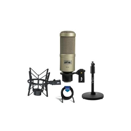  Adorama Heil Sound PR40 Large Diameter Cardioid Studio Microphone,Champagne W/Acc Bundle PR40 A