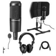 Adorama Audio-Technica AT2035 Cardioid Condenser Side-Address Microphone W/Accessory Kit AT2035 E