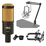 Adorama Heil Sound PR40 Dynamic Studio Microphone, Black + Studio Bundle PR40 BG K1
