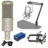 Adorama Heil Sound PR40 Dynamic Studio Microphone, Champagne + Cloudlifter+Studio Bundle PR40 K2