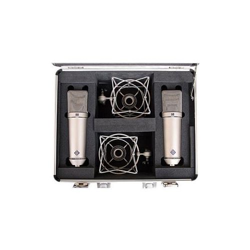  Adorama Neumann U 87 Ai Condenser Microphone Stereo Set - Nickel U 87 AI STEREO