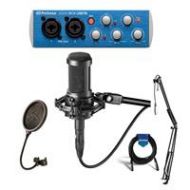 Adorama Audio-Technica AT2035 Cardioid Condenser Side-Address Mic With Accessory Bundle AT2035 C