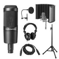 Adorama Audio-Technica AT2035 Side-Address Microphone with Vocal Recording Setup Kit AT2035 K1