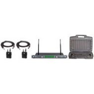 Adorama Audio 2000s AWM6547DU Professional Dual-Diversity UHF Wireless Guitar System AWM6547DUG