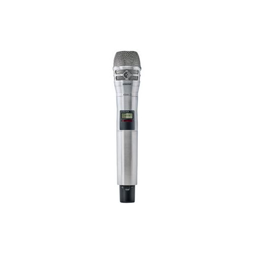  Adorama Shure AD2 Axient Digital Handheld Transmitter with KSM8 Dualdyne Capsule, Nickel AD2/K8N