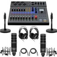 Adorama Zoom LiveTrak L-8 Portable 8-Channel Mixer and Multitrack Recorder W/Acc Bundle ZL8 B