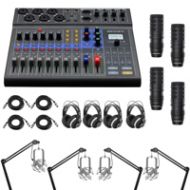 Adorama Zoom LiveTrak L-8 8-Channel Digital Mixer and Multitrack Recorder W/Mic Acc Kit ZL8 H