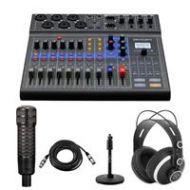 Adorama Zoom LiveTrak L-8 Portable 8-Channel Mixer and Multitrack Recorder W/Acc Bundle ZL8 K