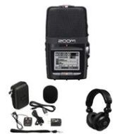 Adorama Zoom H2N Handy Recorder, W/ Zoom H2N Accessory Package / Samson HP10 Playback ZH2N C