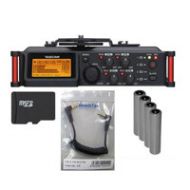 Adorama Tascam DR-70D 4-Channel Audio Recorder for DSLR Cameras With Accessory Bundle DR-70D KIT