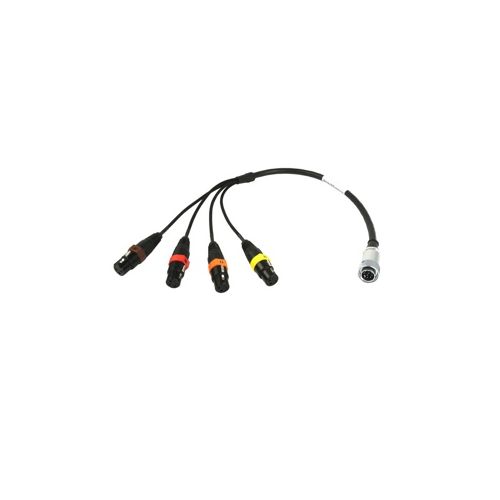  Adorama Remote Audio 3 Balanced 8-Ch Analog Breakout Cable, DB25M 45deg. to (8) XLR3M CADEVO16F12UP