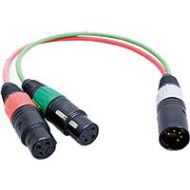 Adorama Ambient Recording 0.82 2x 3-pin XLR F to 5-pin XLR M Stereo Adapter Cable SKA-D