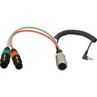 Adorama Ambient Recording Inverse Breakout Cable, Hirose 10-pin F to Dual 3-pin XLR F HBYA10-35W