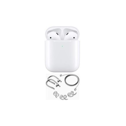  Adorama Apple AirPods (2019) with Wireless Charging Case With Insignia Accessories White MRXJ2AM/A A