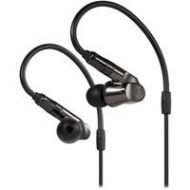 Adorama Audio-Technica ATH-IEX1 Hybrid Multi-Driver In-Ear Headphones, Titanium Housing ATH-IEX1