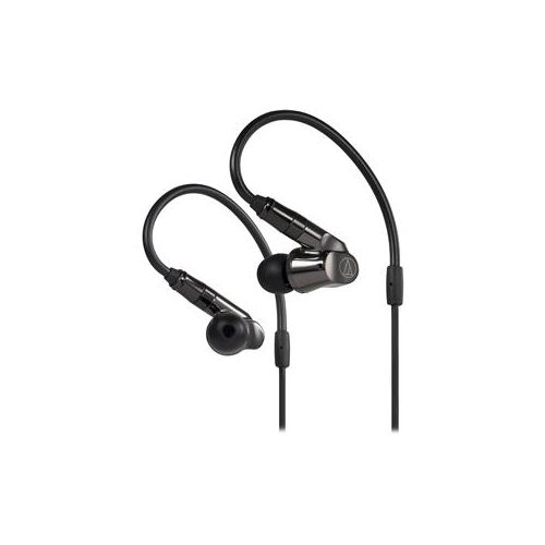  Adorama Audio-Technica ATH-IEX1 Hybrid Multi-Driver In-Ear Headphones, Titanium Housing ATH-IEX1