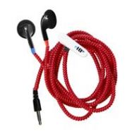 Adorama HamiltonBuhl Tangle Free Cushioned Earbuds with Skooob Cover, Red HBSKB-RED