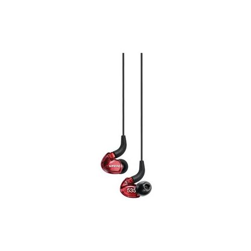  Adorama Shure SE535 Limited Edition Sound Isolating Earphones with Remote + Mic, Red SE535LTD-EFS