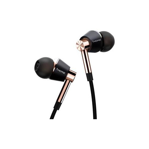  Adorama 1MORE THX Certified Triple Driver In-Ear Headphones, Gold/Black 100-1BK