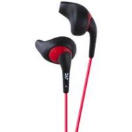 Adorama JVC HA-EN10 Gumy Sport Sweat Proof Inner Ear Headphones for iPhone, Black HA-EN10-B