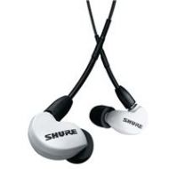 Adorama Shure SE215 Special Edition Sound-Isolating Earphone, White SE215DYWH+UNI