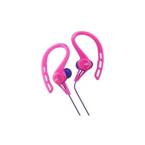  Adorama JVC HA-ECX20 Sports Clip Inner Ear Headphones for iPhone, Pink HAECX20-P