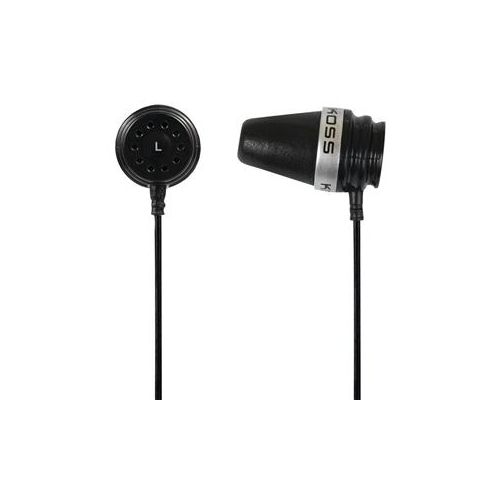  Adorama Koss Sparkplug Earbud Noise Isolating Headphones with Volume Control, Black 185018