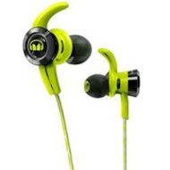 Adorama Monster Cable iSport Victory In-Ear Wireless Headphones with Built-In Mic, Green 137086