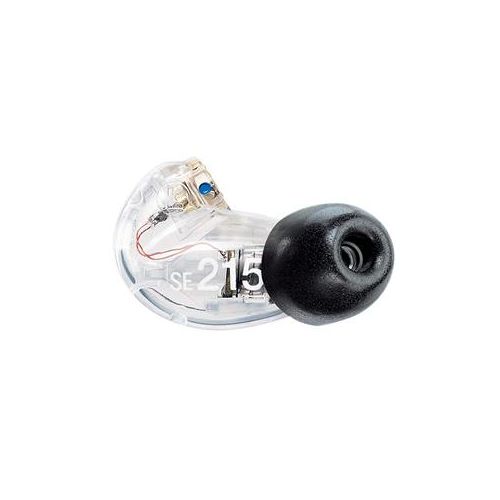  Adorama Shure SE215 Left Side Earphone Piece, No Cable or Clip, Clear SE215-CL-LEFT