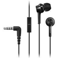 Adorama Panasonic RP-TCM115 Canal-Type In-Ear Headphones, Black RP-TCM115-K