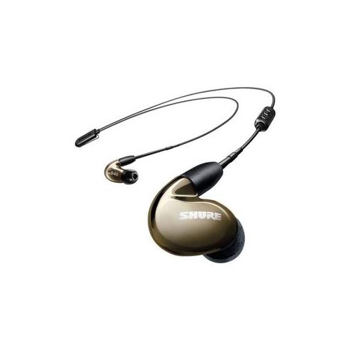  Adorama Shure SE846 Earphones with Bluetooth BT1, and In-line Cables, Bronze SE846-BNZ+BT1