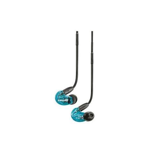  Adorama Shure SE215 Special Edition Earphones with 46 Cable, Blue with Dark Gray SE215SPE