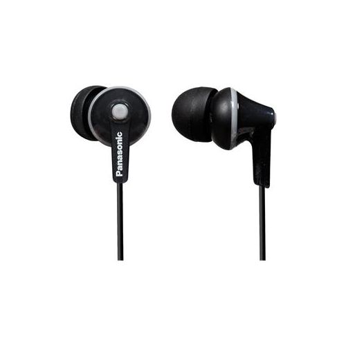  Adorama Panasonic RP-HJE125 ErgoFit In-Ear Earbud Headphones, Black RP-HJE125-K