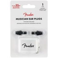 Adorama Fender Musician Series Black Ear Plugs, 22 dB, 1 Pair 0990542000